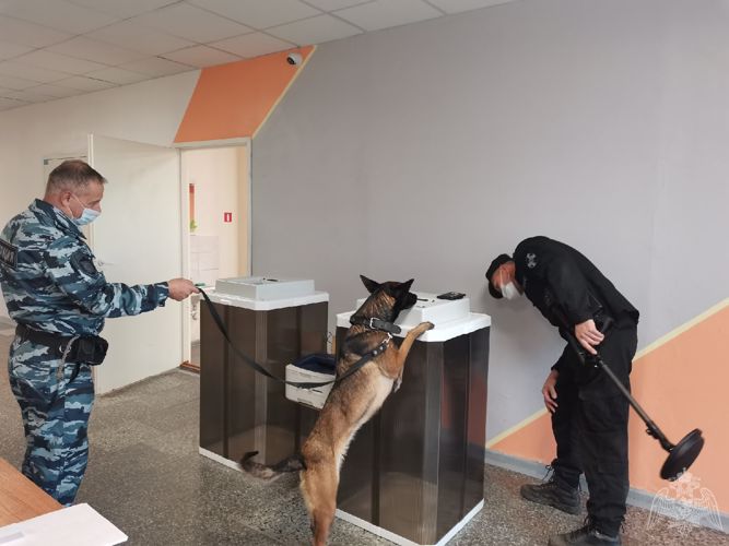 Карельские росгвардейцы принимают участие в обеспечении общественной безопасности при проведении выборов 