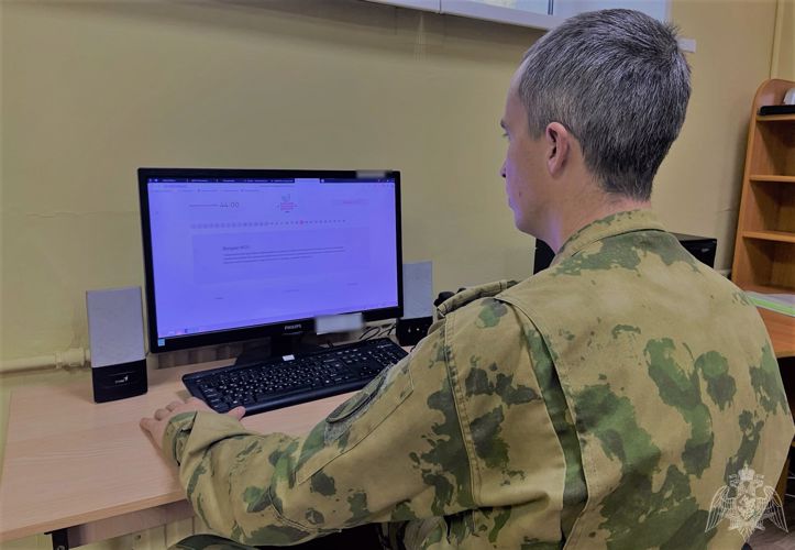 Личный состав территориального управления Росгвардии принял участие в «Большом этнографическом диктанте»