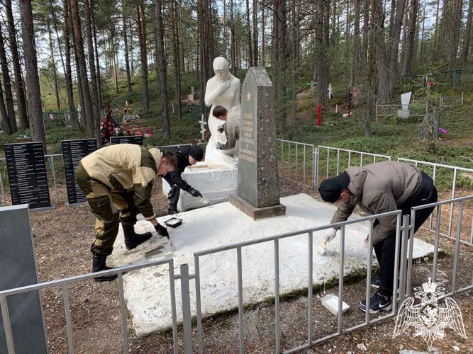 Росгвардейцы в районах Карелии присоединились к мероприятиям, приуроченным ко Дню Победы