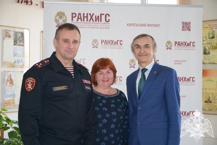 Начальник территориального управления Росгвардии провел рабочую встречу с директором карельского филиала РАНХиГС