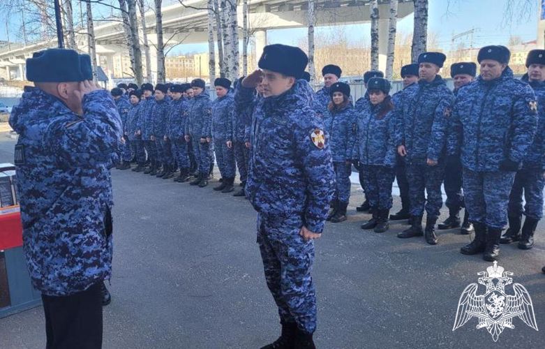 В Петрозаводском отделе вневедомственной охраны Росгвардии состоялось торжественное построение