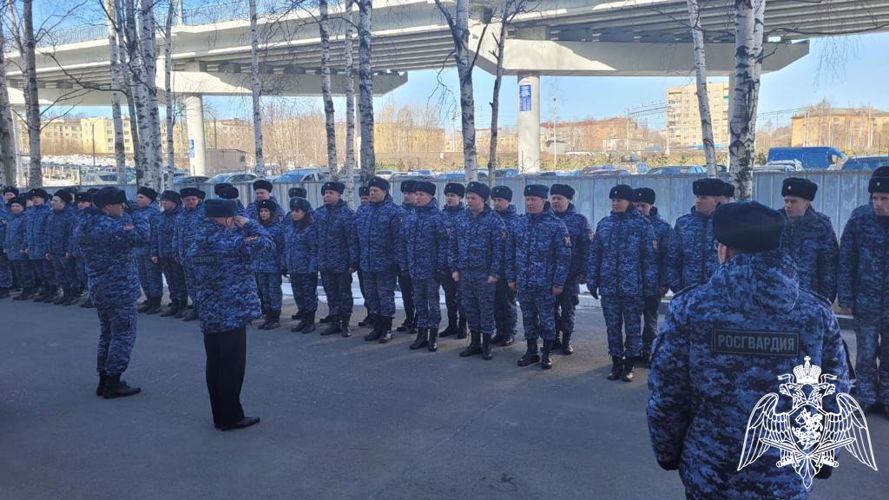 В Петрозаводском отделе вневедомственной охраны Росгвардии состоялось торжественное построение