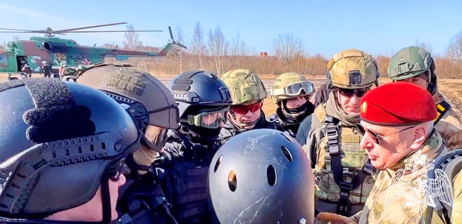 Под Петербургом сотрудники карельского ОМОН «Илвес» отработали беспарашютное десантирование (видео)