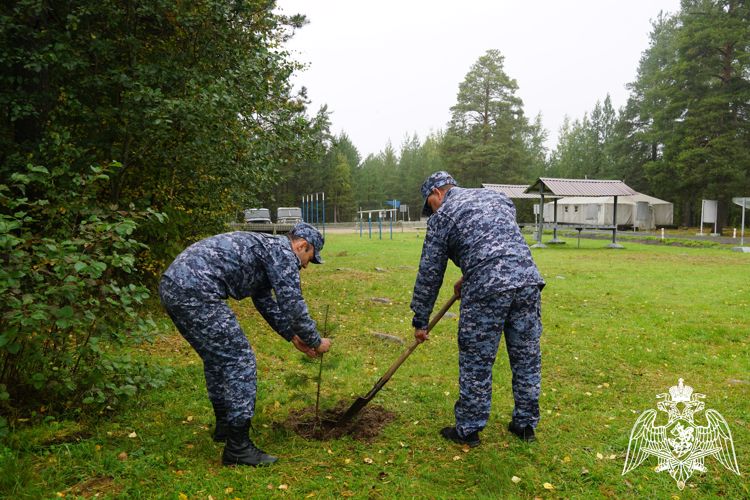 Росгвардейцы Карелии присоединились ко всероссийской акции «Зеленая Россия»