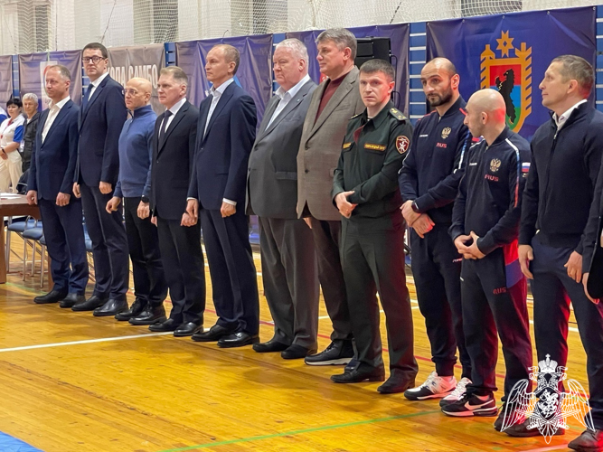 В Карелии руководство Росгвардии посетило Чемпионат и Первенство Северо-Запада по самбо