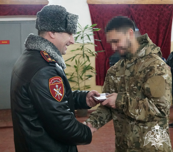 Росгвардейцам Карелии, отличившимся в ходе специальной военной операции, вручены награды