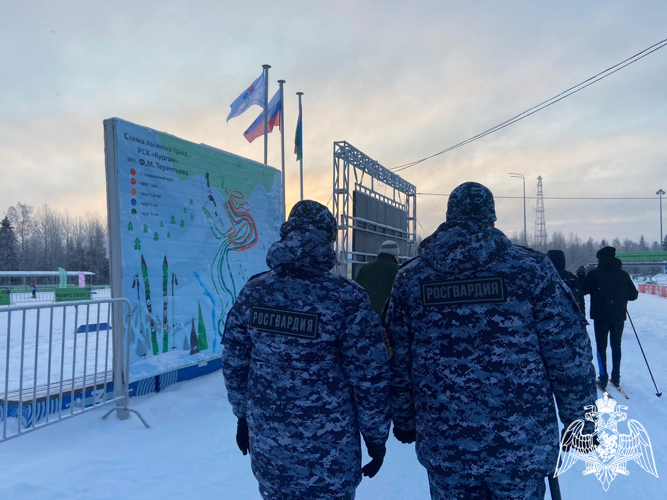 Карельские росгвардейцы обеспечили правопорядок на Лыжне России-2024 (видео)