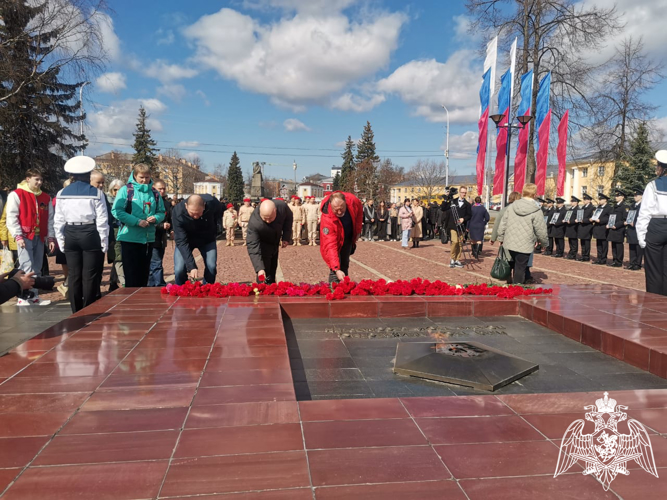 В Карелии руководство Росгвардии приняло участие во Всероссийской акции «Вахта Памяти – 2024»
