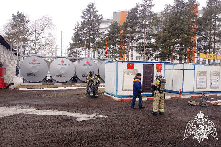 В Карелии на базе Росгвардии прошли межведомственные учения по ликвидации пожара