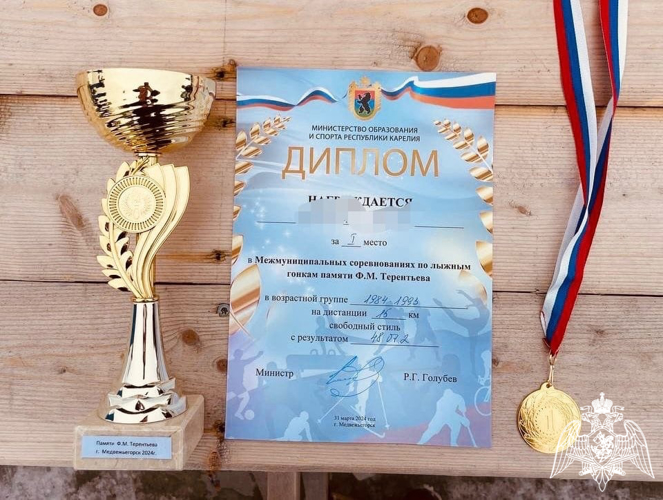 Росгвардеец из Карелии стал призером соревнований по лыжным гонкам памяти олимпийского чемпиона Федора Терентьева