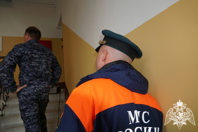 В Карелии на подведомственном объекте Росгвардии состоялась тренировка по эвакуации при пожаре