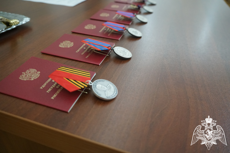 Карельским росгвардейцам вручены госнаграды за участие в СВО