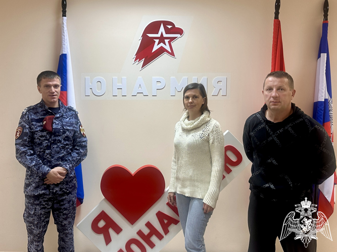 Заместитель начальника территориального управления Росгвардии встретился с руководителем  штаба «Юнармии»