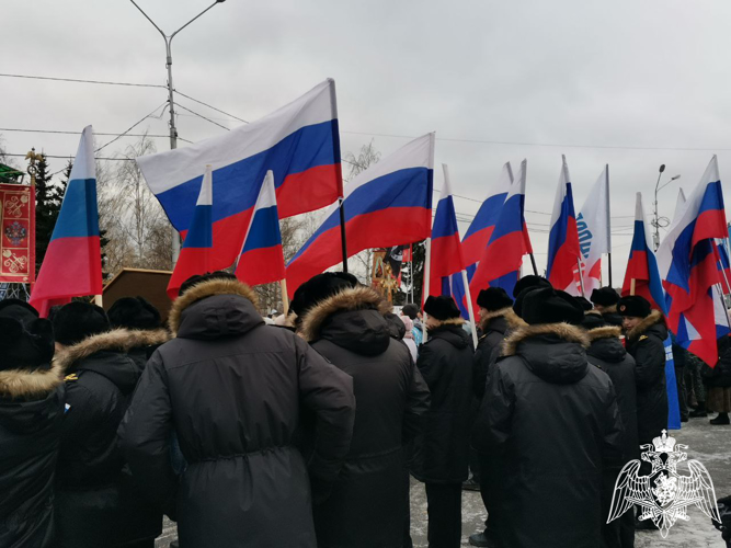 Офицер Росгвардии принял участие в праздничных мероприятиях посвященных Дню народного единства