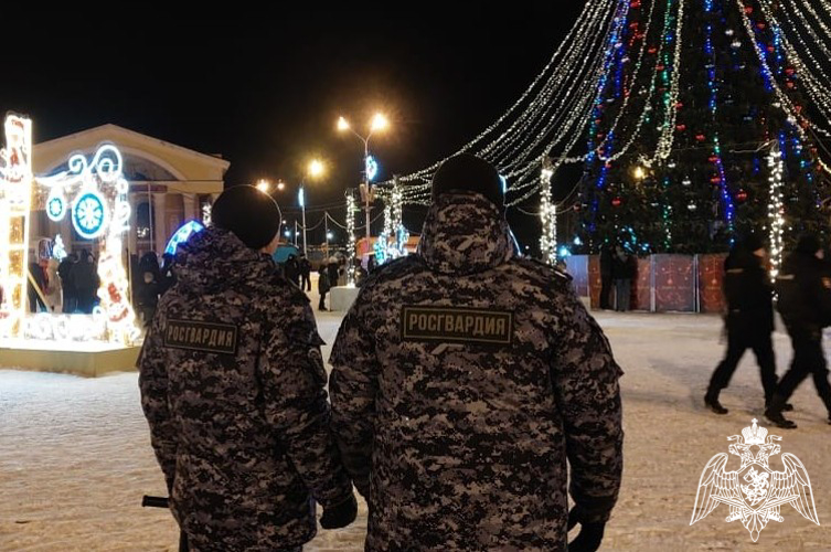 В Карелии сотрудники Росгвардии обеспечили общественный порядок в новогоднюю ночь