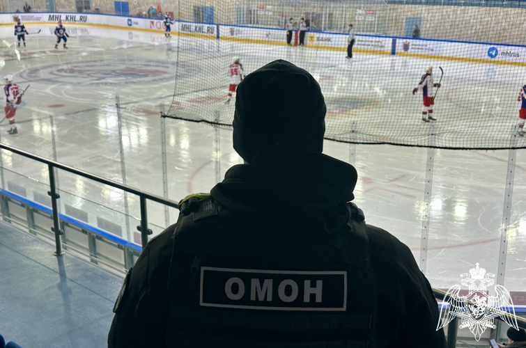 Спецназ Росгвардии обеспечил безопасность проведения хоккейного матча