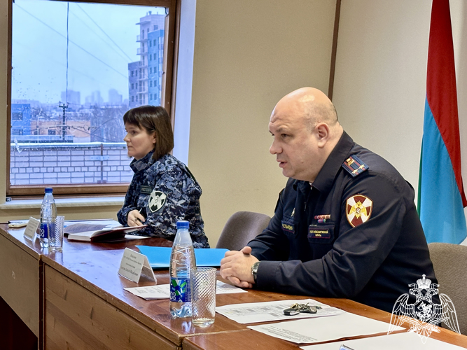 В Отделе вневедомственной охраны состоялось оперативное совещание по итогам работы за 2024 год