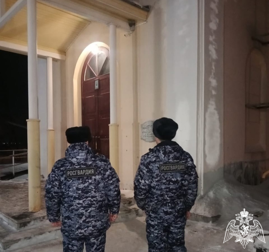 Представители Росгвардии обеспечили правопорядок в рождественскую ночь