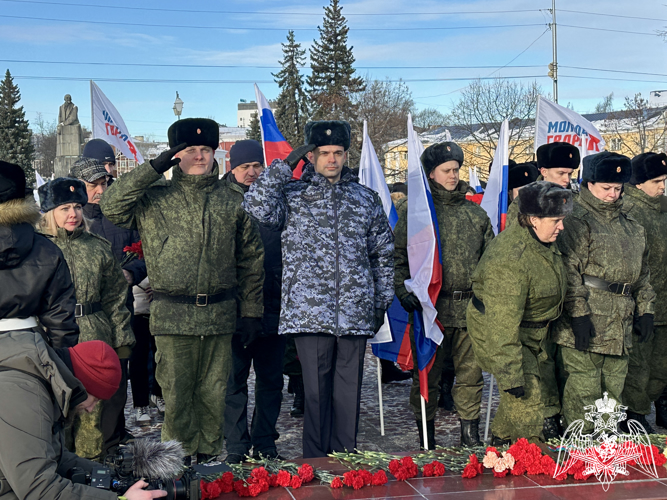 Руководство территориального управления Росгвардии приняло участие в Международной «Эстафете победы»