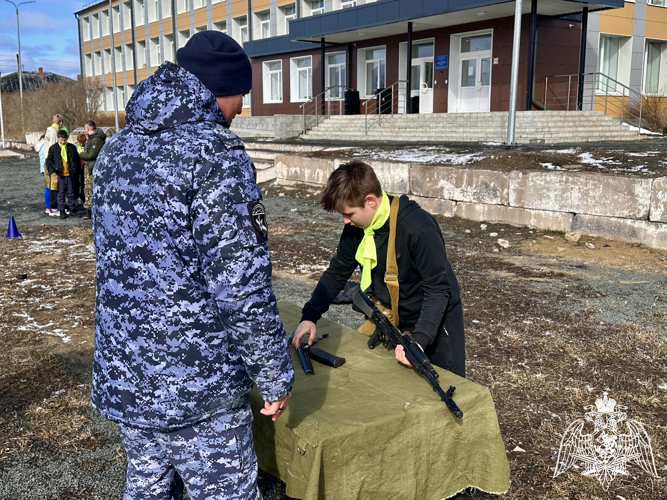 Сотрудники Росгвардии оказали содействие в проведении конкурса «Зарница 2.0»