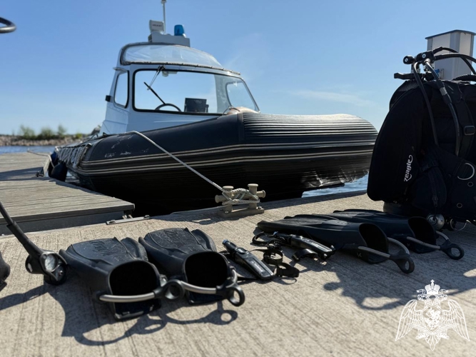 Водолазы Росгвардии провели учебные сборы в Карелии (видео)