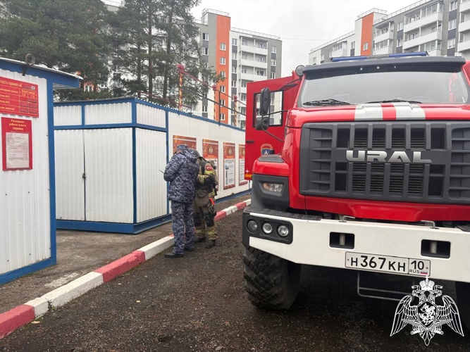 В Карелии сотрудники Росгвардии провели совместные учения с коллегами из МЧС России