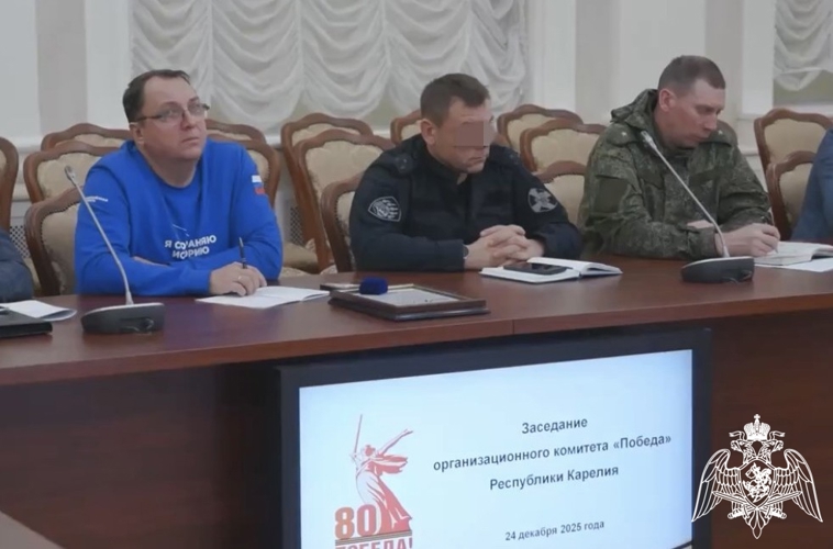 Офицер СОБР «Карху» принял участие в заседании организационного комитета «Победа»