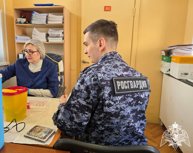В Карелии участниками донорской акции «От сердца к сердцу» стали сотрудники Росгвардии