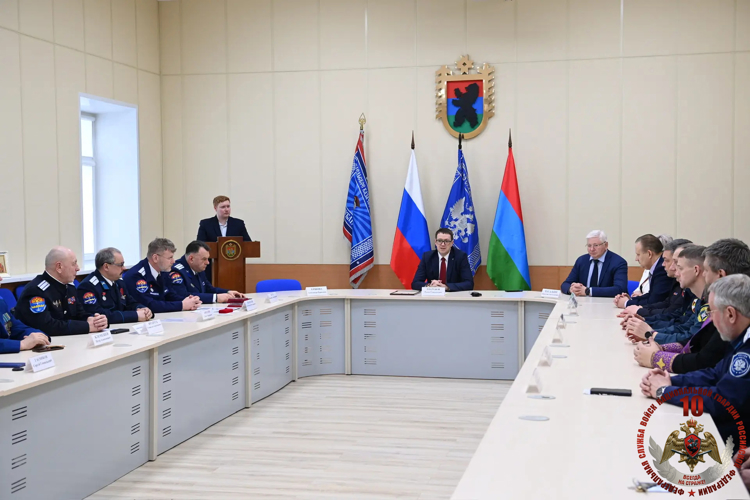 Руководство Росгвардии посетило церемонию внесения Отдельского казачьего общества Карелии в государственный реестр