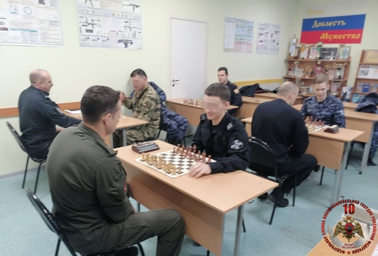 В Карелии в территориальном управлении Росгвардии определили лучших шахматистов