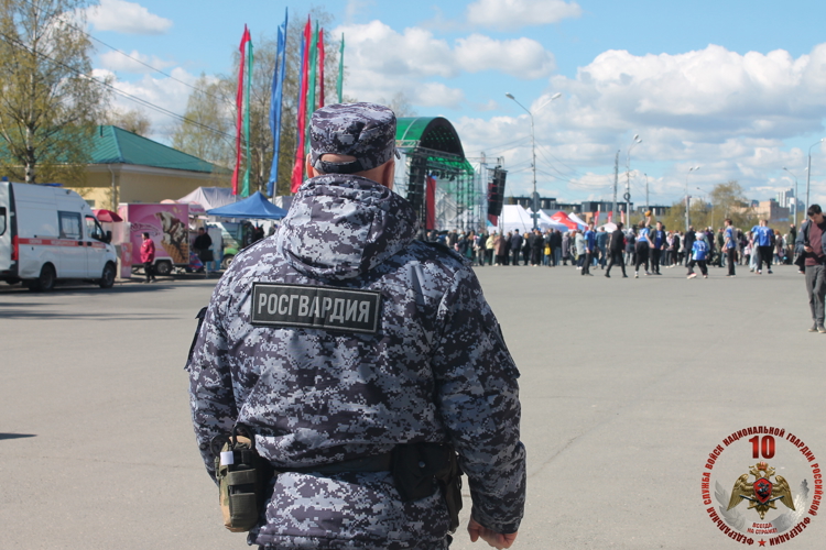 В Карелии сотрудники Росгвардии обеспечили безопасность празднования 81-годовщины Великой Победы