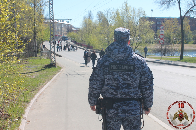 В Карелии сотрудники Росгвардии обеспечили безопасность празднования 81-годовщины Великой Победы