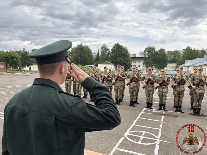 Карельские призывники приняли присягу в Центре подготовки личного состава Росгвардии