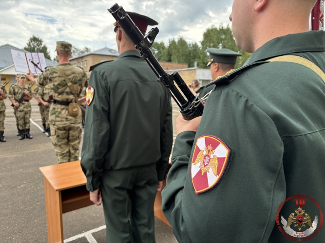 Карельские призывники приняли присягу в Центре подготовки личного состава Росгвардии