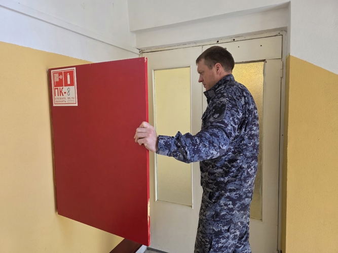 В территориальном управлении Росгвардии проходит подготовка к пожароопасному периоду