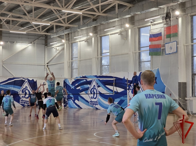 Личный состав Росгвардии принял участие в чемпионате «Динамо» по волейболу